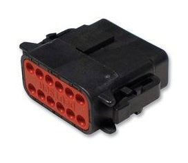 DTM Plug 12 Circuit Black "B" Keying DE-DTM06-12SB