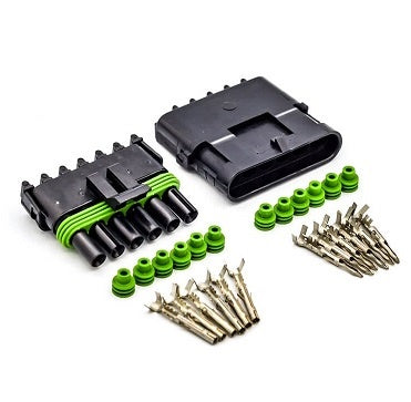 Weather Pack Connector Kit 6 Way Inline P-WP6