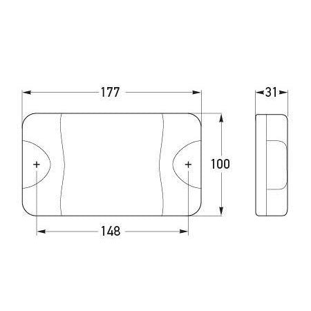 DuraLED Safety Daylight 12/24v -Each - 1003/2PT 980.608-502