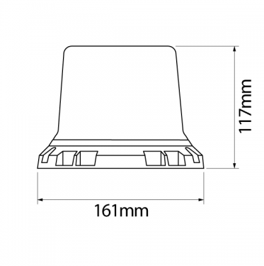 Beacon LED 12-24V Bolt Mount Amber 106000
