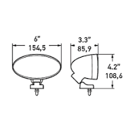 Driving Lamp Comet 100 Spread Beam 1312/1FA 007.891-062