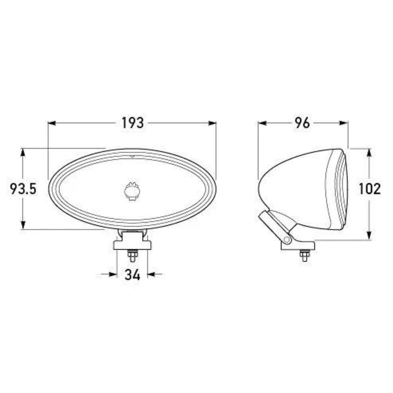 Driving Lamp Comet 300 Freeform 1314/1FB 007.892-012