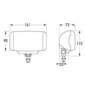 Driving Lamp Comet FF 450 Spread Beam 1324/1FB 010.951-011
