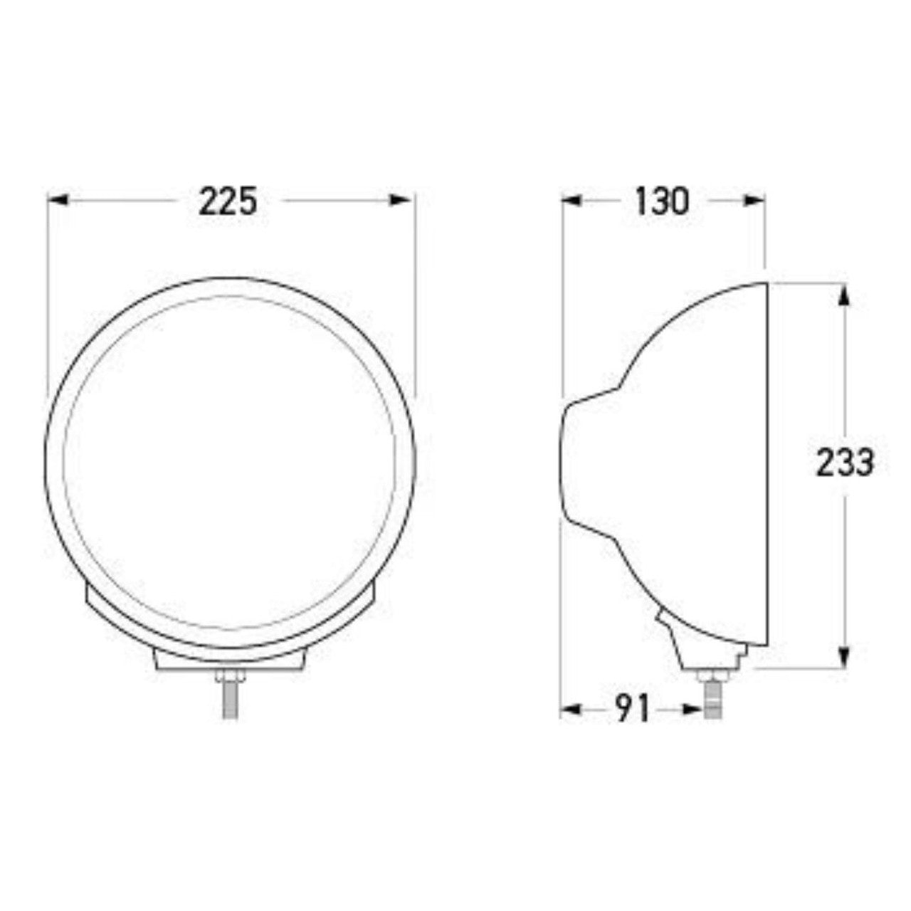 Driving Lamp Rallye 4000 Pencil Beam 1365/1F8 007.560-391