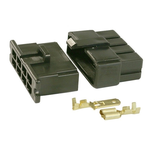 Connector Kit 8 Way Male/ Female Lucar ( Black ) 17-008B