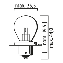 Bulb P26s 12V 25W 2002