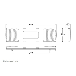LED Stop/Tail/Indicator/Reverse with Retro Reflector 12/24V 2391/2VP 980.980-001