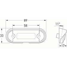 DuraLED® Flush Mount Number Plate Insert 12/24V 2560/2KA 980.869-001