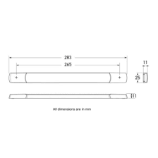 LED Interior/Exterior Strip Lamp - Surface Mount 24V 2652-24v/2JA 958.124-421