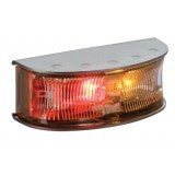 LED Side Marker Red/Amber SS Housing 12/24V 2058-Bulk/2XS 980.660-018