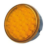 LED Multi-flash Signal Lamp 83mm Round - Amber 95901145/2XD 959.011-452
