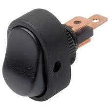 Rocker Switch Oval Off-On Black 4470/6EH 905.363-002