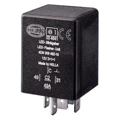 HCS Electronic Flasher Unit - 12V - 2+1+1 3036/4DN 009.492-101