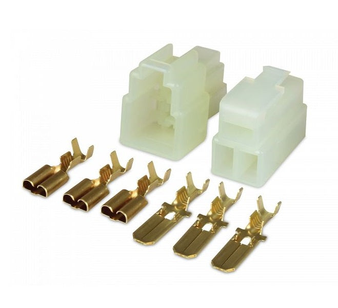 Connector Kit 3 Way Male/ Female Lucar ( White ) 17-003