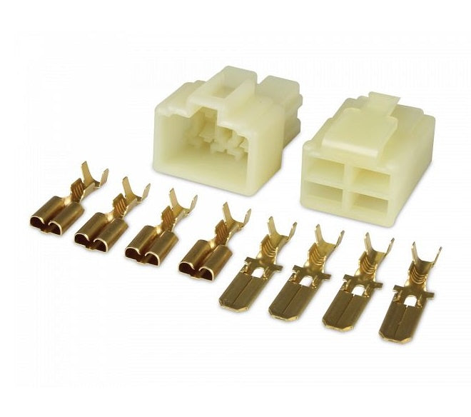 Connector Kit 4 Way Male/ Female Lucar ( White ) 17-004
