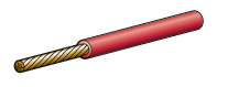 Cable Single Core 8mm Red 158 Per Metre ACX0901PM