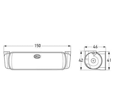 LED Safety DayLights™ Kit - Rectangular 9-33V 5617-OE/2PT 980.670-812