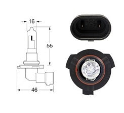 Bulb HB3 P20d Halogen 12v 60w + 90% 9005900