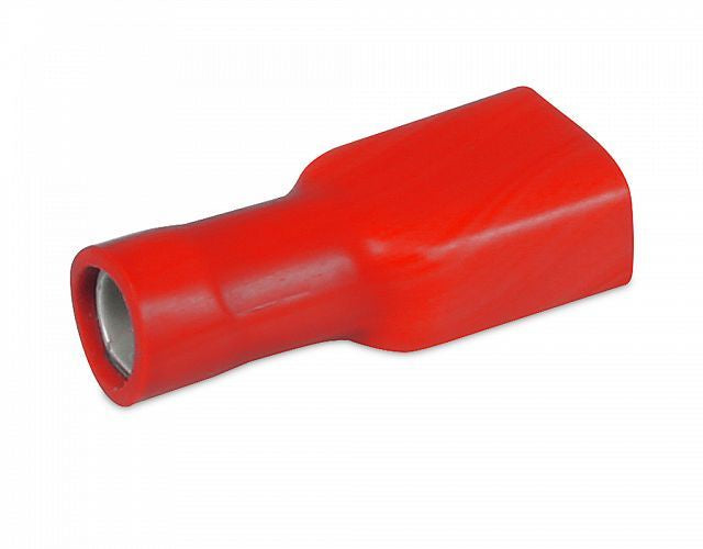 Crimp Terminal - Push-On Female - Fully Insulated 6.3mm Red Pk 10 78204/ 8KW 980.300-062