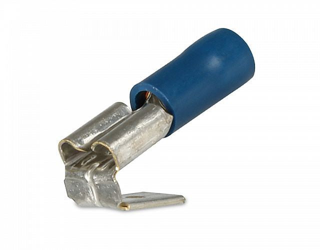 Crimp Terminal - Push-On 2-Way Male/Female 6.3mm Blue Pk 10 78211/8KW 980.300-172