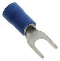 Crimp Terminal - Push-On Female 4.3mm Blue Spade Pk 20 78262/8KW 980.304-072