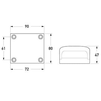 Blade Fuse Box - 6 Standard Blade Fuses with Input Stud 8725/8JD 005.993-093