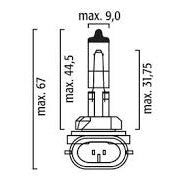 Bulb 881 Halogen PGJ13 12V 27W - CF1227-881/8GH 008.991-033