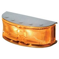 LED Cab Marker/Side Indicator Amber SS Housing 12/24V 2027-Bulk/2BP 980.660-118
