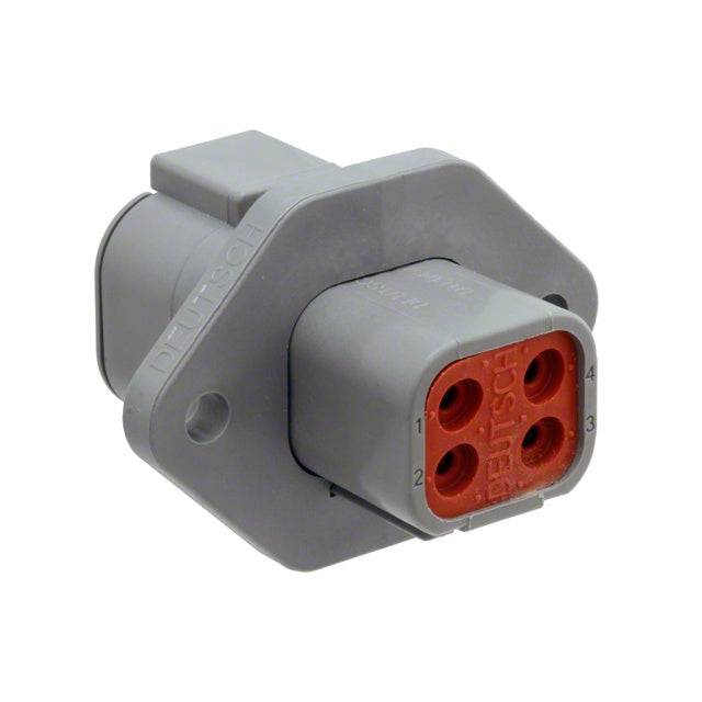 DTP Flange Mount Socket 4 Circuit DE-DTP04-4P-L012
