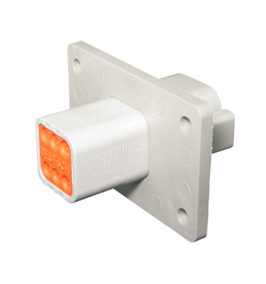 DT Flange Mount Socket 6 Circuit DE-DT04-6P-L012