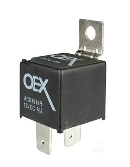 Mini Relay High Capacity Normally Open 12V 70A Reverse Pin Resistor Protected ACX1944RBL