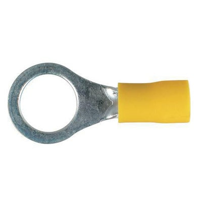 Crimp Terminal Eye 13mm Yellow Insulated Pk 12 ACX3063BL