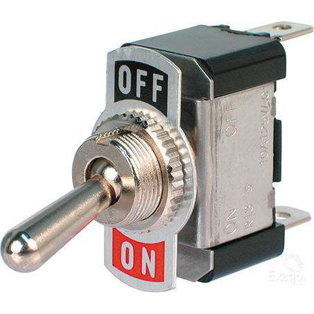Toggle Switch On/Off SPST (Contacts Rated 20A @ 12V) ACX3874BL