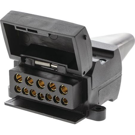 Trailer Socket 12 Pin Plastic ACX8036