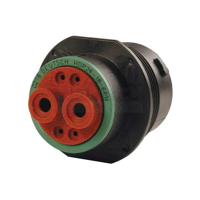 Deutsch HDP 6 Circuit Receptacle Thermoplastic DE-HDP24-18-6PN