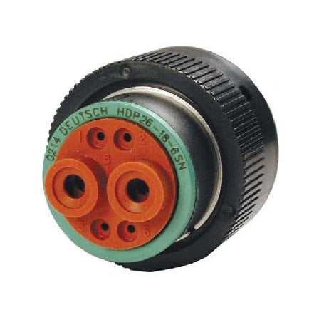 Deutsch HDP 6 Circuit Plug Thermoplastic DE-HDP26-18-6SN