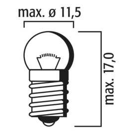 4043 Bulb E10 6V 2W