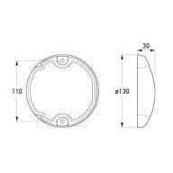 EuroLED® Rear Indicator Amber 9-33V 2133/2BA 959.822-001