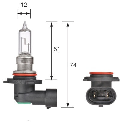 Bulb HIR1 PX20d Halogen 12V 65W 9011