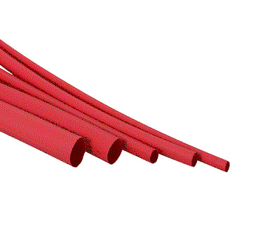 Heat Shrink Thin Wall 6.4mm Red - Per Metre ACX1275