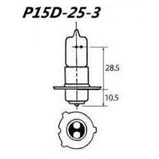 Bulb P15d-25-3 with Cap Halogen 12V 35/35 235312