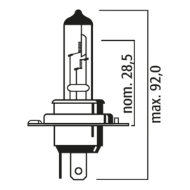 Bulb P45t Halogen 24V 75/70W 825545