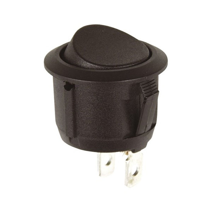 Rocker Switch Round Off/On 12-24V No light 23mm RR12