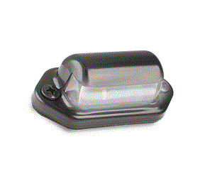 LED Licence Plate Lamp Black Metal Housing 12/24v 30BLM
