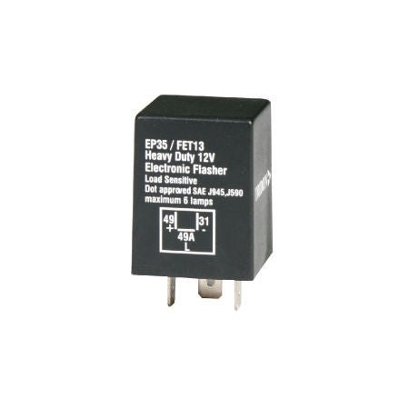 Flasher 12v 3 pin Electro+ FET13PAC