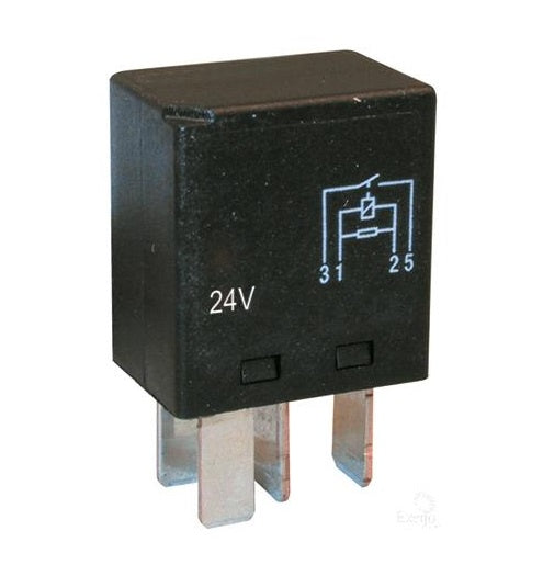 Micro Relay 24V 15A 4 Pin Normally Open Resistor Protected ACX1982BL