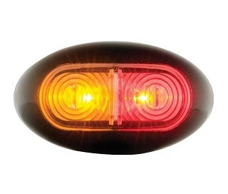 LED Side Marker Lamp Amber/Red Clear Lens 12-24V EA26259CAR