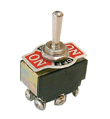 Toggle Switch On/Off/On DPDT 12V 10A 6 Screw Terminals 32-104