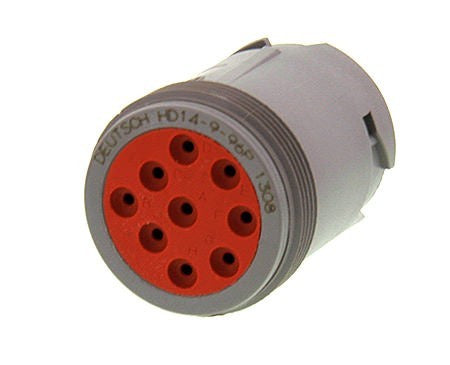 Deutsch HD10 9 Circuit Inline Receptacle Threaded Rear DE-HD14-9-96P