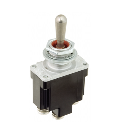 Toggle Switch Mom On/Off/Mom On Military Spec Waterproof 12-24V MTS302